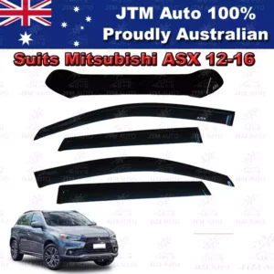 Bonnet Protector + Weather shields Visors to suit Mitsubishi ASX 2012-2016
