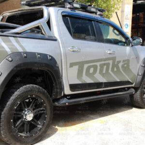 4 Pcs Wrinkle Fender Flares Wheel Arch Pocket Style to suit Toyota Hilux 15-18