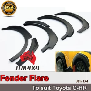 Matte Black Fender Flares Wheel Arch to suit Toyota C-HR CHR 2017-2020