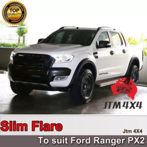 Slim Fender Flares Matte Black Guard Trim Fits To Ford Ranger PX1 PX2 2012-2018