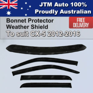 Bonnet Protector + Window Visor Weather shields to suit Mazda CX5 CX-5 2012-2016