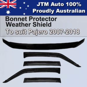 Bonnet Protector + Weather shield To Suit Mitsubishi Pajero NS NX 2007-2021