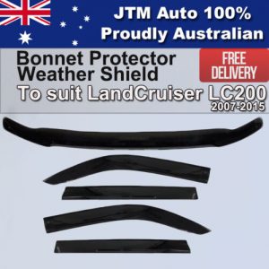 Bonnet Protector + Weathershield to suit Toyota Landcruiser 200 Series 2008-2015