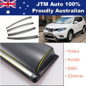 IJ Chrome Weather Shield Weathershield Window Visor for Nissan X-trail T32 14-22