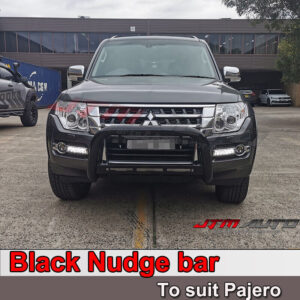Nudge Bar 3" Black Steel to suit Mitsubishi Pajero NX NW 2012-2021