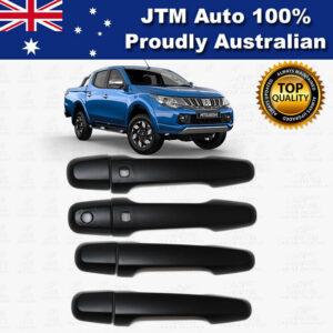 MATT Black Door Handle Cover Protector For Mitsubishi Triton MQ MR 2015-2021