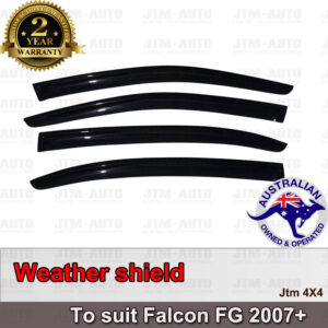 Premium Weather Shields Weathershields Window Visor For Ford Falcon FG 2008-2019