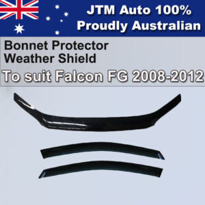 Bonnet Protector + Window Visors Weather shield to suit Ford Falcon FG 2008-2014