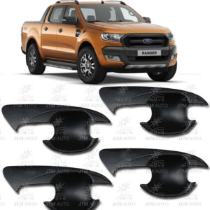 MATT Black Handle Bowl Cover Protectors Suits Ford Ranger PX PX2 2012-2018