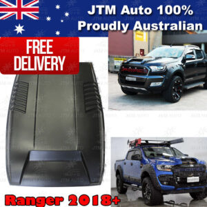 Matt Black Bonnet Scoop Hood Raptor Style to suit Ford Ranger PX2 T7 2015-2018