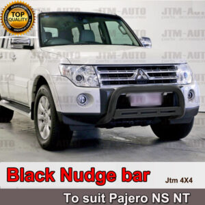Nudge Bar 3" Black Steel to suit Mitsubishi Pajero NS NT 2006-2011
