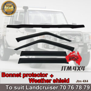 Bonnet Protector Weather Shield to suit Toyota Landcruiser 70 76 78 79 GXL 07-16