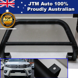 Sandy Matte Black Nudge Bar 3" Grille Guard to suit Toyota Hilux 2015-2024