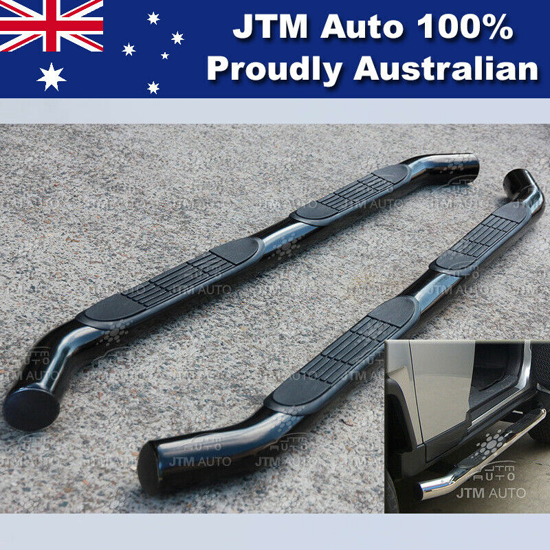 Side Steps Running Boards 3" Black Suitable For Toyota FJ Cruiser 2007