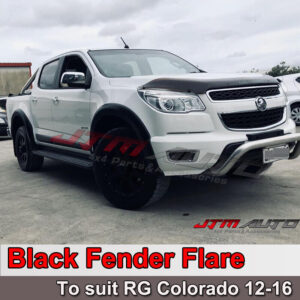 Black Fender Flares Wheel Arch Pocket Style Suit Holden RG Colorado 2012-2016