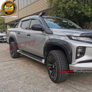 Black Fender Flares Wheel Arch Pocket Style Suit Mitsubishi Triton MR 2018-2023