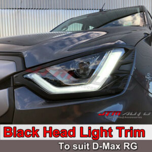 MATT Black Head Light Cover Trim to suit Isuzu D-max DMAX 2020+