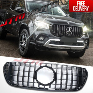 Gloss Black GT AMG style Grill Grille to suit Mercedes X-Class X Class 470