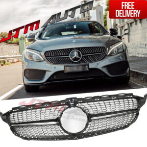 Diamond Chrome Grill Grille to suit Mercedes C-Class W205 C205 & C43 2015-2018