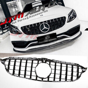 Black GT Style Grill Grille to suit Mercedes C-Class W205 C205 & C43 2015-2018