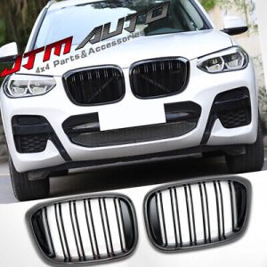 Gloss Black M Style Front Bumper Kidney Grill Grille for BMW X3 G01 & X4 G02