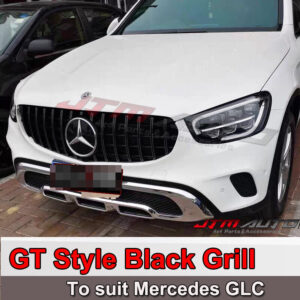Black GT AMG Style Bumper Grille Grill for Mercedes-Benz GLC X253 C253 2019+