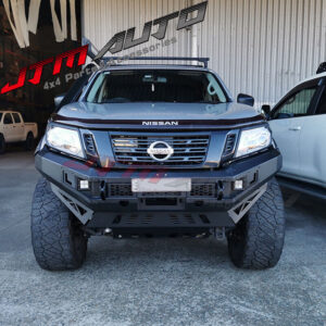 Heavy Duty Deluxe Bull bar Winch compatible to suit Nissan Navara Np300 15-20