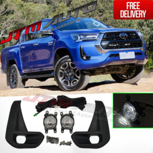LED White Color Driving/Fog Lights Lamps Complete Kit to suit Toyota Hilux 2020+