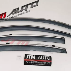 IJ Chrome Weather Shield Weathershield Window Visor to suit Subaru XV 2018+.