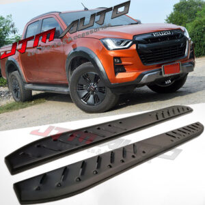 Heavy Duty Shark Bar Black Off road Side Steps to suit Isuzu D-max Dmax 2020+