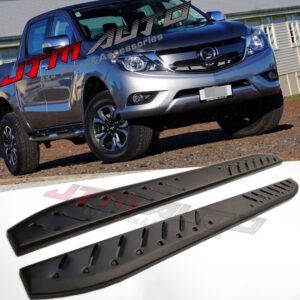 Heavy Duty Shark Bar Black Off road Side Steps for Mazda BT-50 BT50 2012-2020
