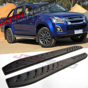 Heavy Duty Shark Bar Black Off road Side Steps for Isuzu D-max Dmax 2012-2020