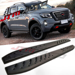Heavy Duty Shark Bar Black Off road Side Steps to suit Nissan Navara NP300 2014+