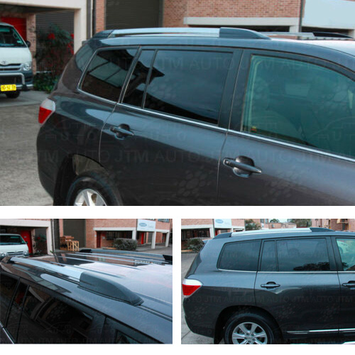 Silver Black Aluminum Roof Racks Roof Rails to suit TOYOTA Kluger 2007