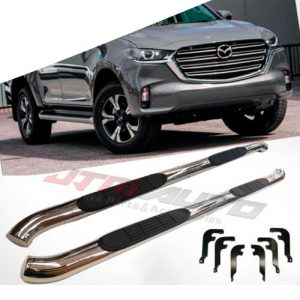 Running Boards Side Steps 3" Stainless Steel to suit Mazda BT-50 BT50 2020+ MY21