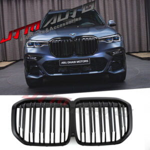 Gloss Black Double M Style Front Bumper Kidney Grill Grille for BMW X7 G07