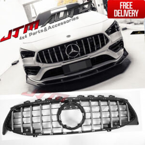 Chrome Black GT Bumper Grille Grill to suit Mercedes-Benz CLA X118 C118 & CLA35