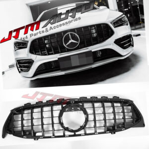 Gloss Black GT Bumper Grille Grill to suit Mercedes-Benz CLA X118 C118 & CLA35