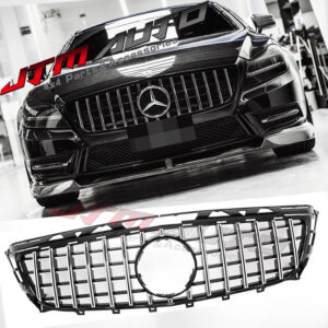 Chrome Black GT Style Grill Grille to suit Mercedes Benz CLS W218 C218 2011-2014
