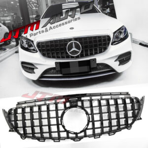 Gloss Black GT Style Grill Grille to suit Mercedes E-Class W213 C238 2016-2020