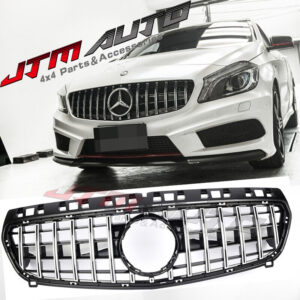 Chrome Black GT Bumper Grille Grill to suit Mercedes-Benz A-Class W176 A45 12-15