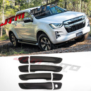 Black Door Handle Cover Trim Protector To suit Isuzu Dmax D-max 2020+ MY21