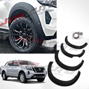 Matt Black Fender Flares Black Guard Trim to suit Nissan Navara Np300 2021+ MY21