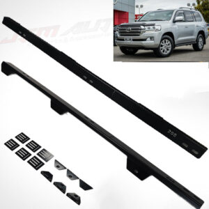 Black Powder Coated Platform Bracket Rails Racks to suit Toyota Landcruiser 200