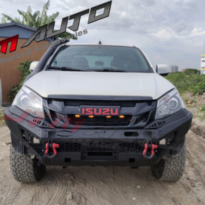 Heavy Duty Deluxe Bull bar Winch compatible to suit Isuzu Dmax D-max 2012-2020