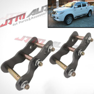 Rear Leaf Alloy Spring Shackle Shackles to suit Toyota Hilux Kun26 N70 2006-2014