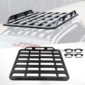 Aluminium Heavy Duty Roof Rack Tradesman Platform Carrier Basket + Clamps