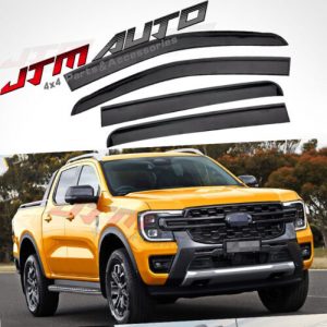 Weathershields Window Visors Weather Shields to suit Ford Ranger Dual Cab 2022+
