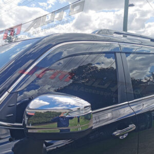 Chrome Weather Shield Weathershield Window Visor suits Toyota Landcruiser LC300