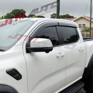 Black Tinted Weather Shields Windows Visors to suit Ford Raptor 2022+